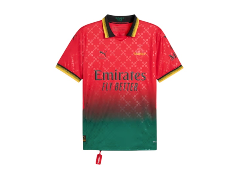 Off-White OFF-WHITE x Puma AC Milan Replica Jersey Red