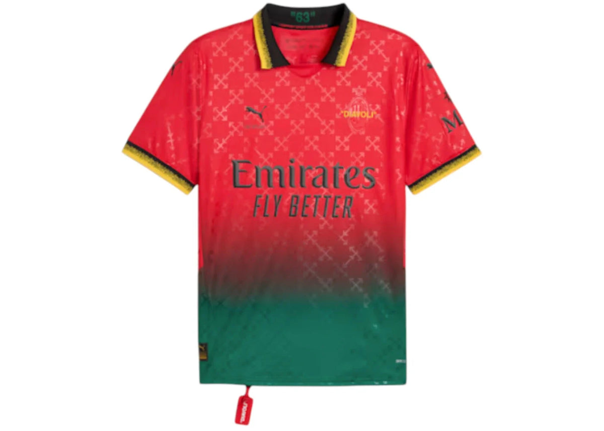 Off-White OFF-WHITE x Puma AC Milan Replica Jersey Red