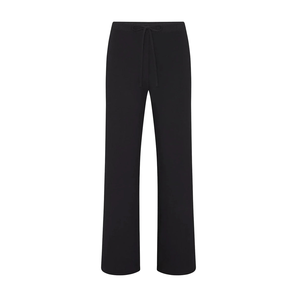 Skims Cotton Jersey Straight Leg Pant Soot