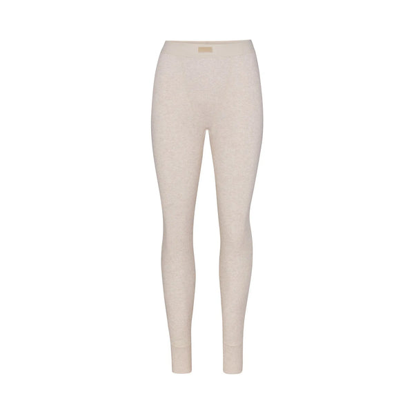 Skims Cotton Rib Legging Heather Oatmeal