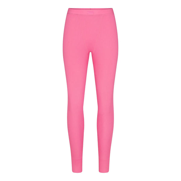 Skims Cotton Rib Legging Sugar Pink