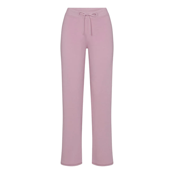 Skims Cotton Jersey Straight Leg Pant Dusk
