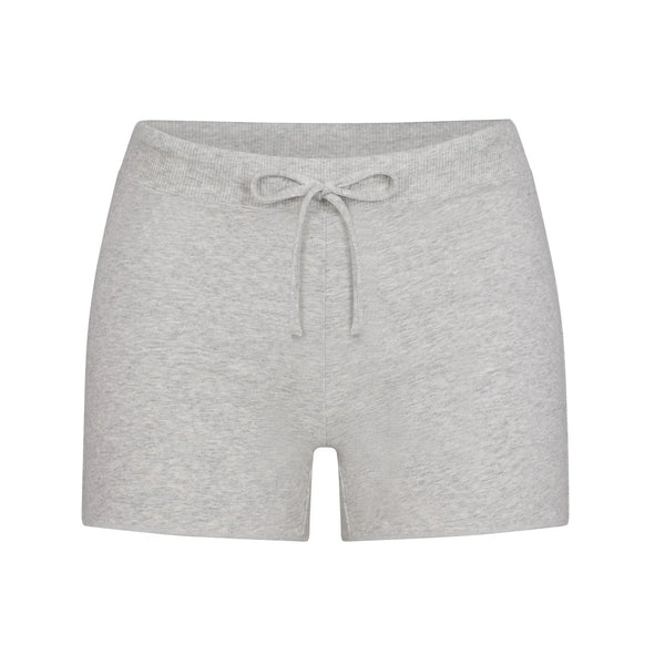 Skims Cotton Jersey Short Light Heather Grey