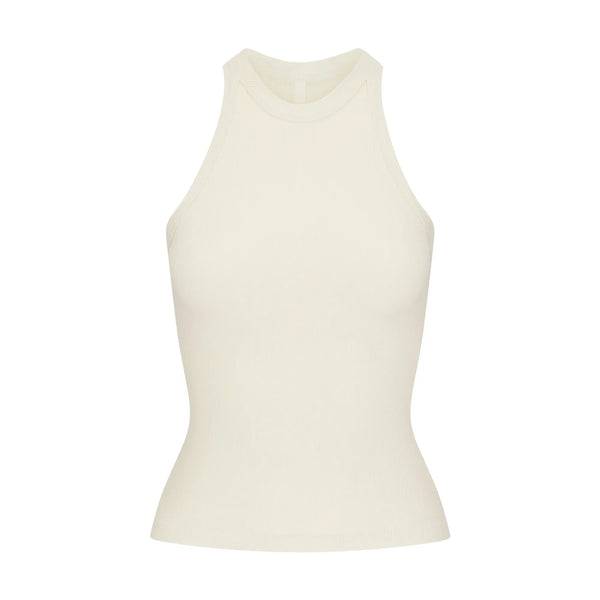 Skims Soft Lounge High Neck Tank Bone
