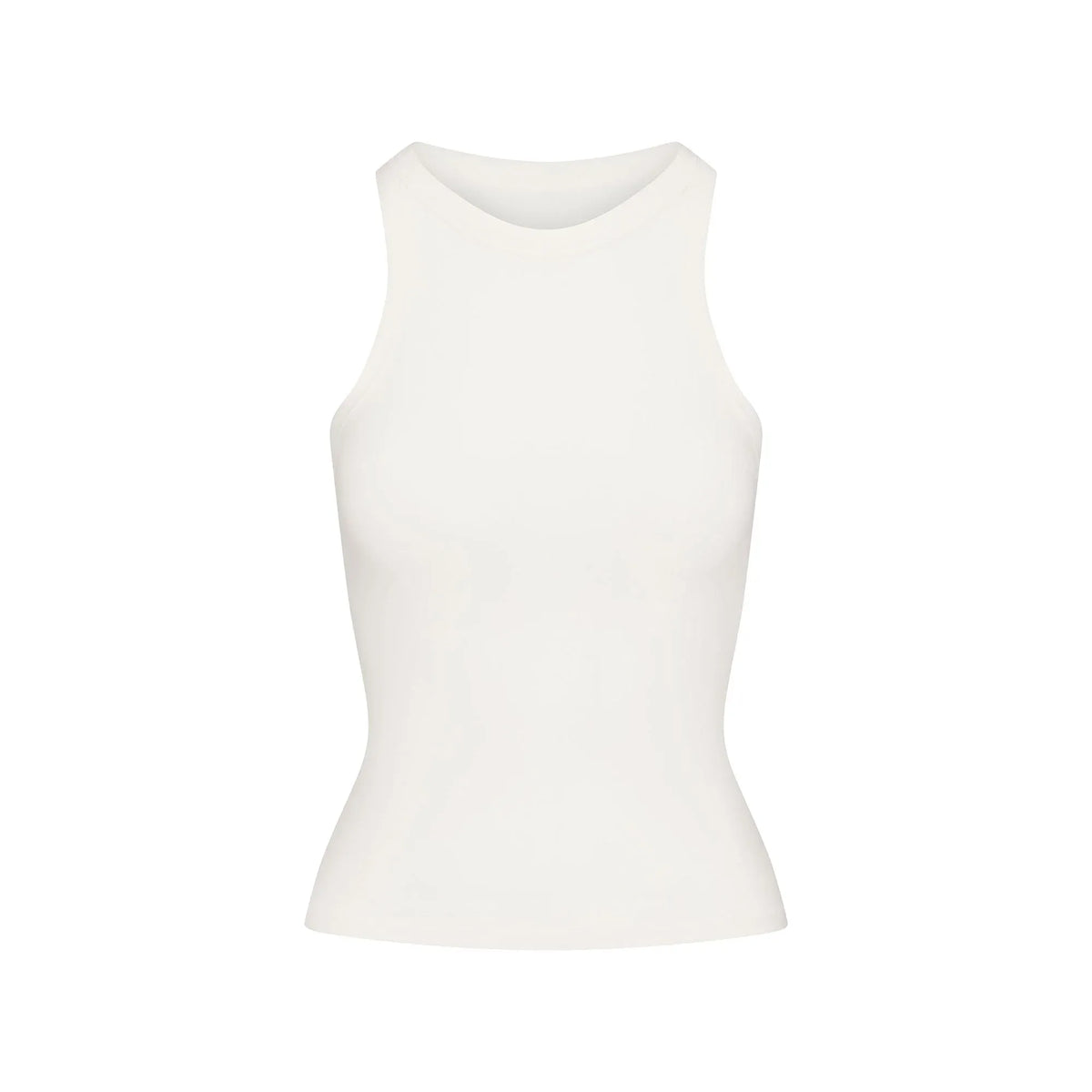 Skims Cotton Jersey Crew Neck Tank Marble