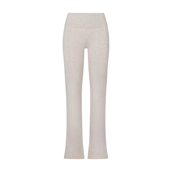 Skims Cotton Jersey Foldover Pant Heather Oatmeal