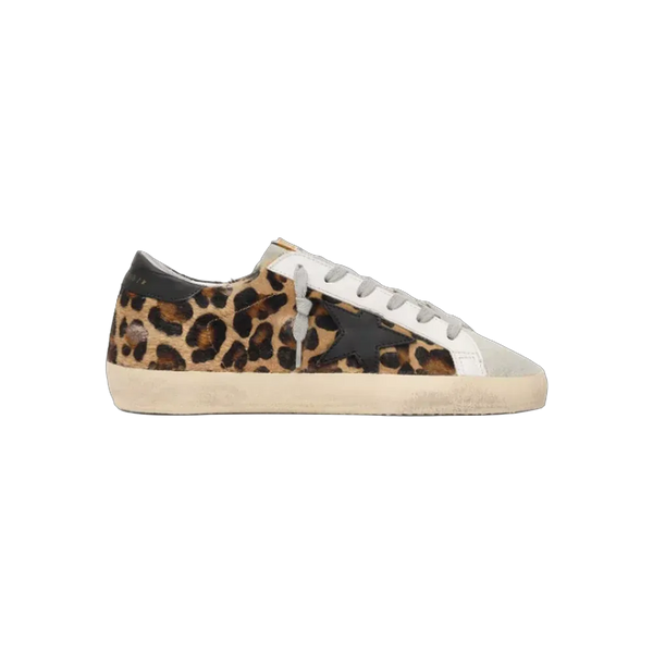 Golden Goose Super-Star In Leopard Print Leather
