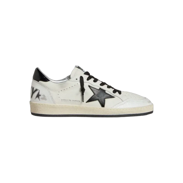 Golden Goose Ball Star Wishes In Nappa With Black Naplak Star And Heel Tab