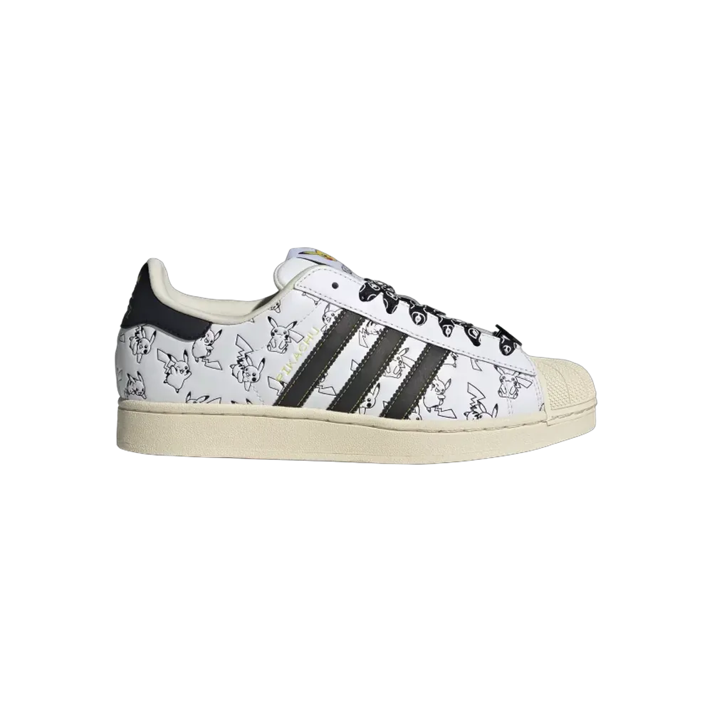 Pokémon X Adidas Superstar 'Pikachu White'