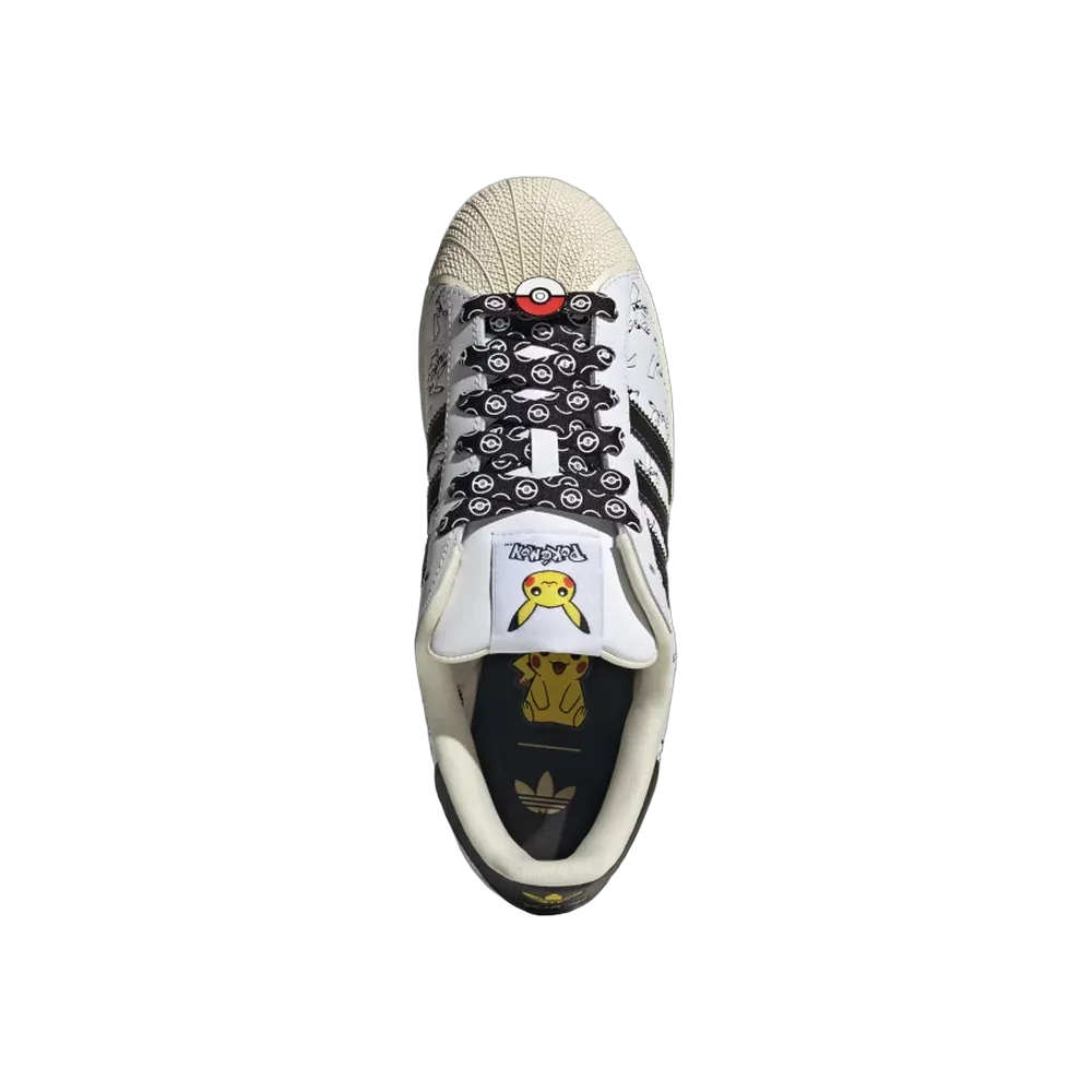 Pokémon X Adidas Superstar 'Pikachu White'