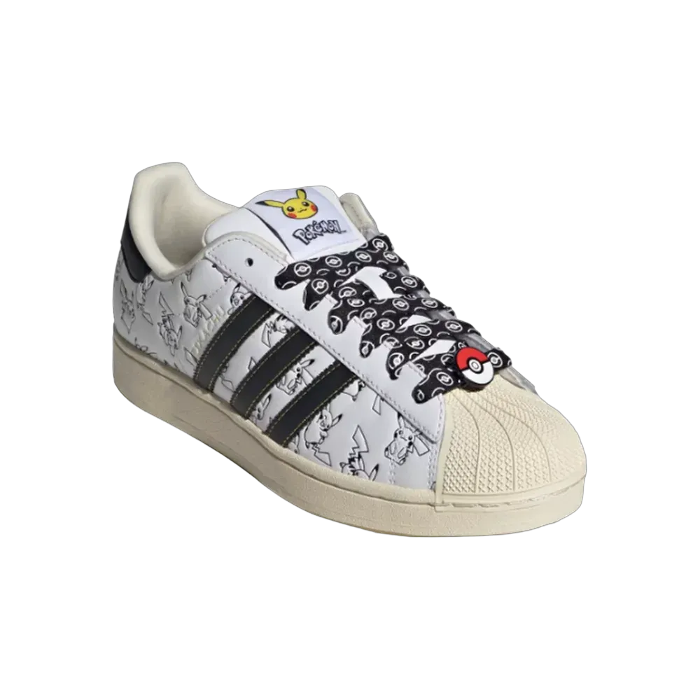Pokémon X Adidas Superstar 'Pikachu White'