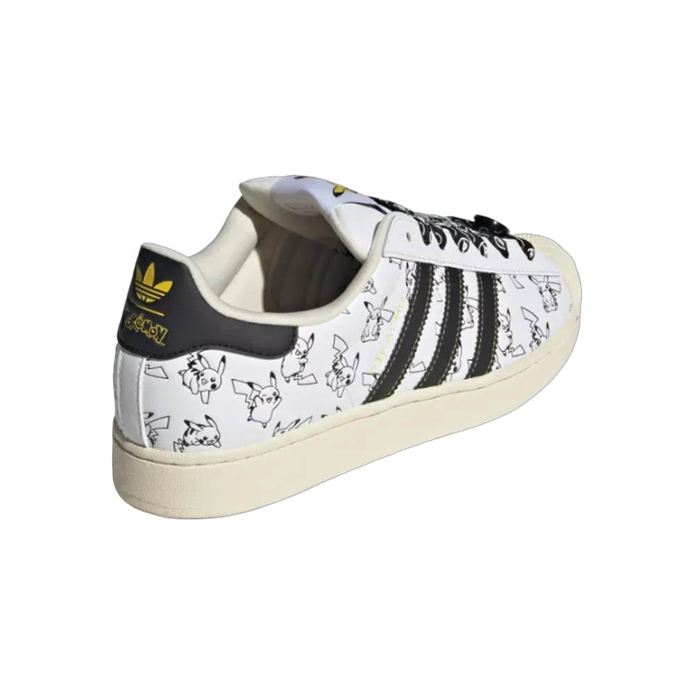 Pokémon X Adidas Superstar 'Pikachu White'