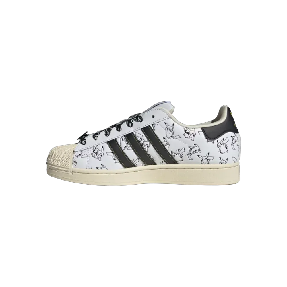 Pokémon X Adidas Superstar 'Pikachu White'