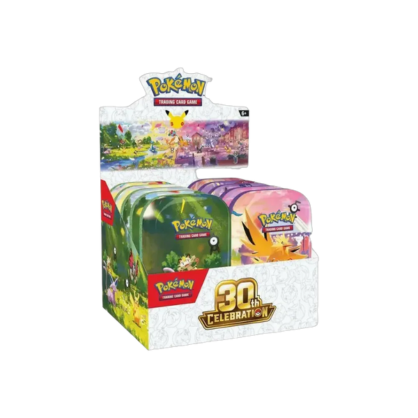 Pokémon 30th Celebration Mini Tin Display