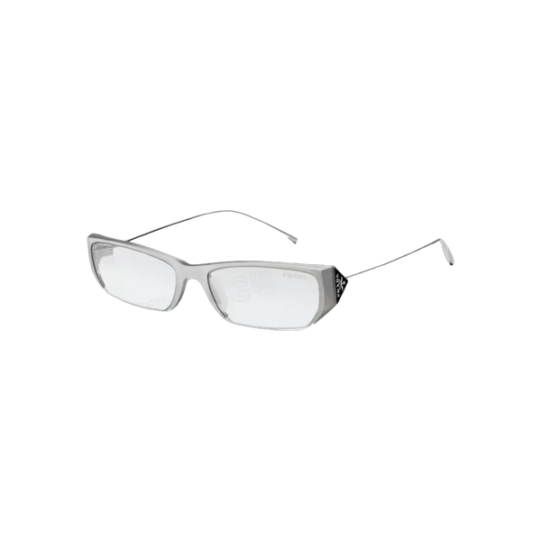 Prada Gentle Monster Collaboration Rectangular Optical Glasses Sliver