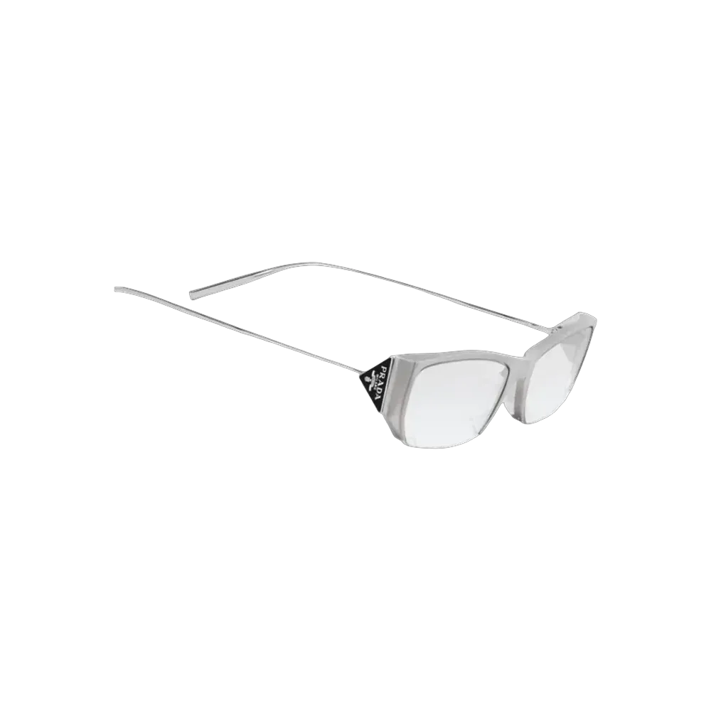Prada Gentle Monster Collaboration Rectangular Optical Glasses Sliver