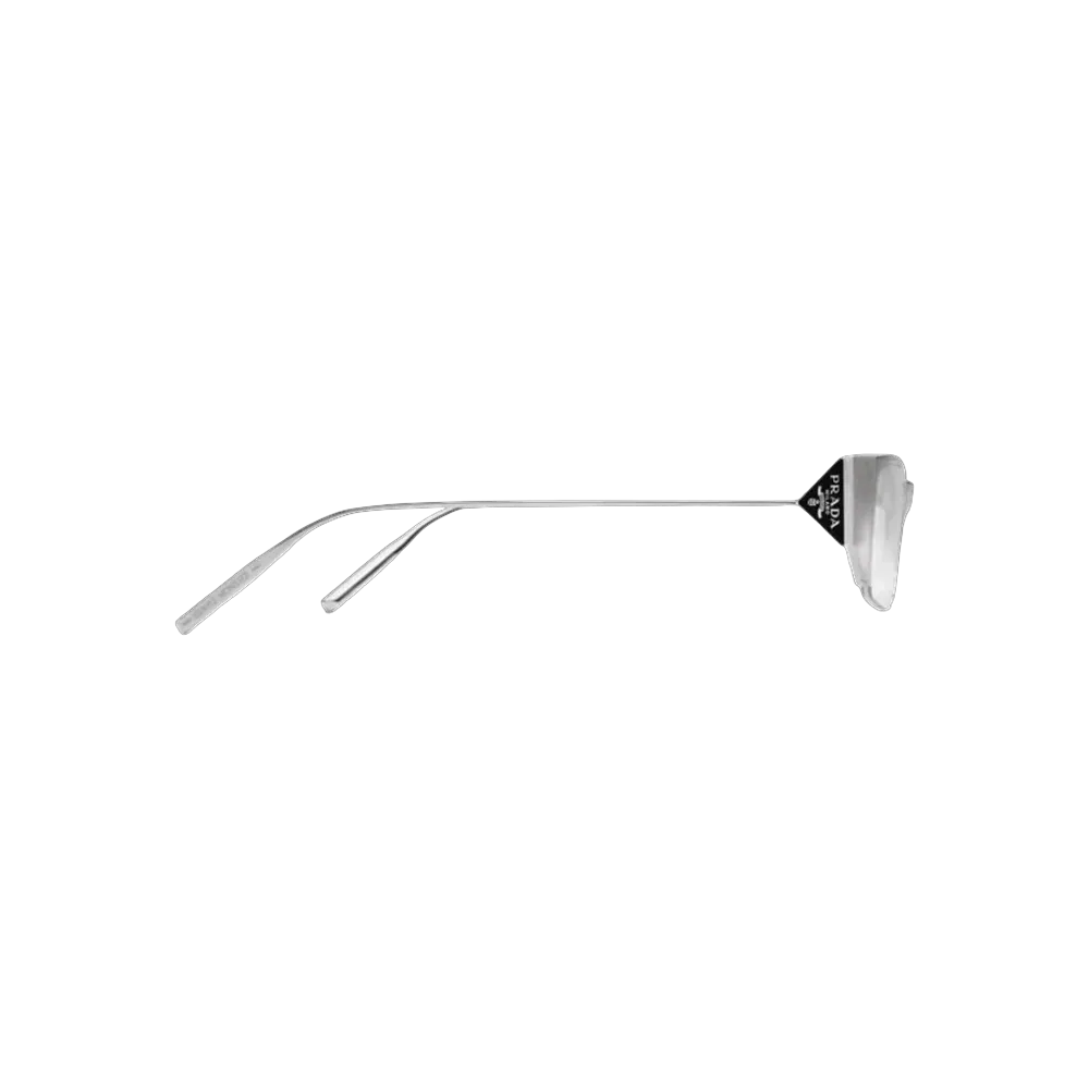 Prada Gentle Monster Collaboration Rectangular Optical Glasses Sliver