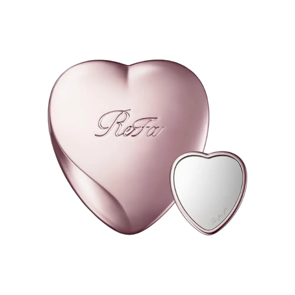 ReFa Heart Mirror Rose Gold
