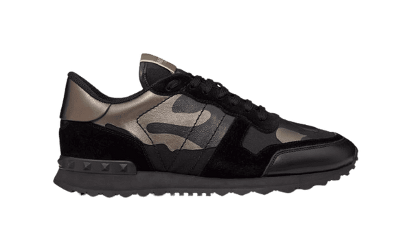 Valentino Rockrunner Camouflage Noir Metallic Sneaker