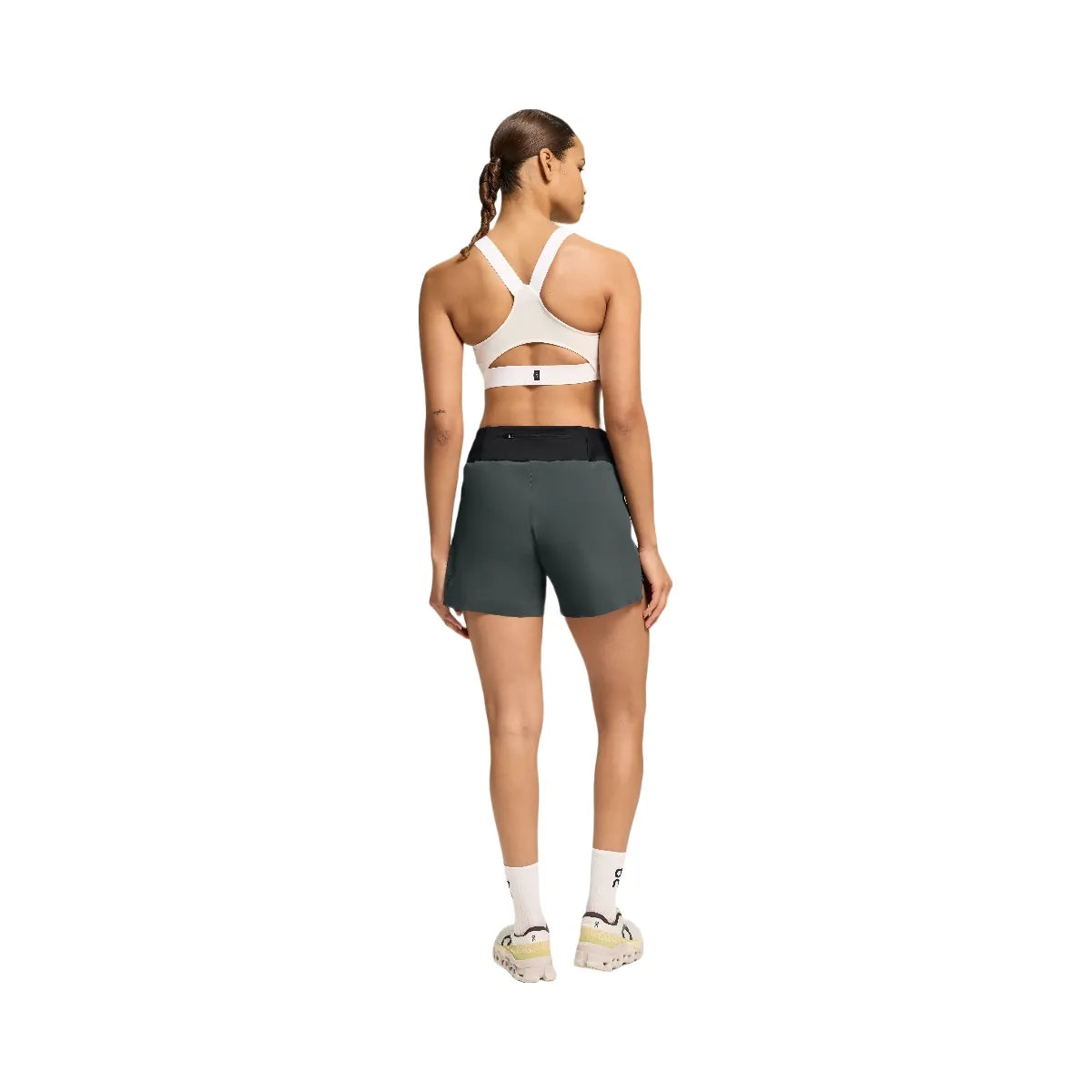 On 5" Running Shorts Lead | Black