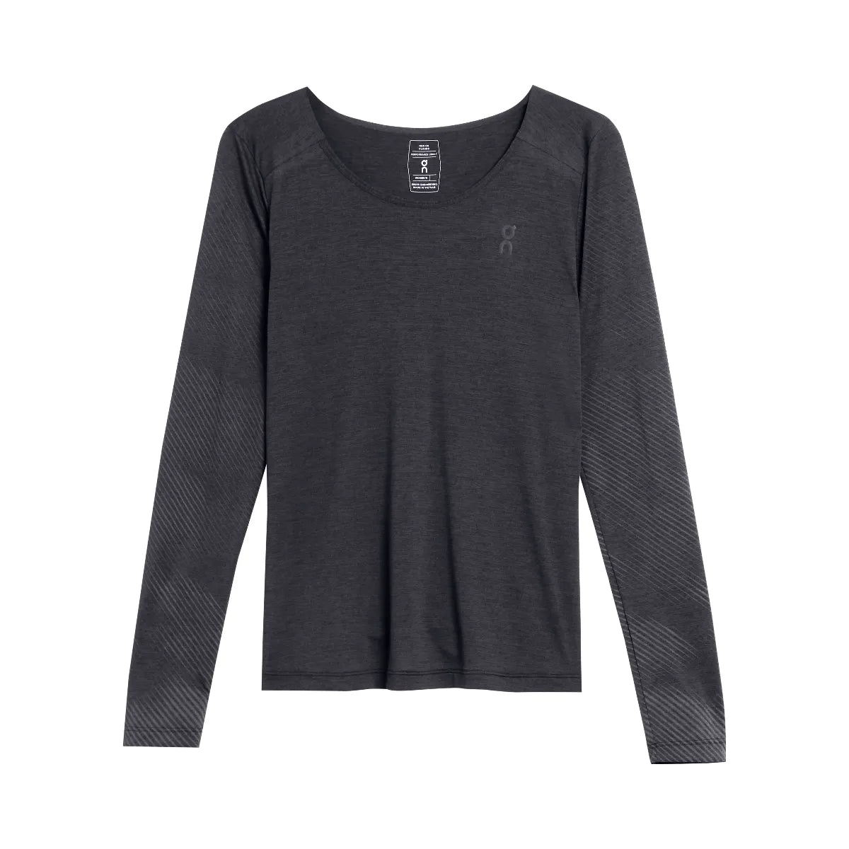 On Performance Long-T Lumos Black | Iron
