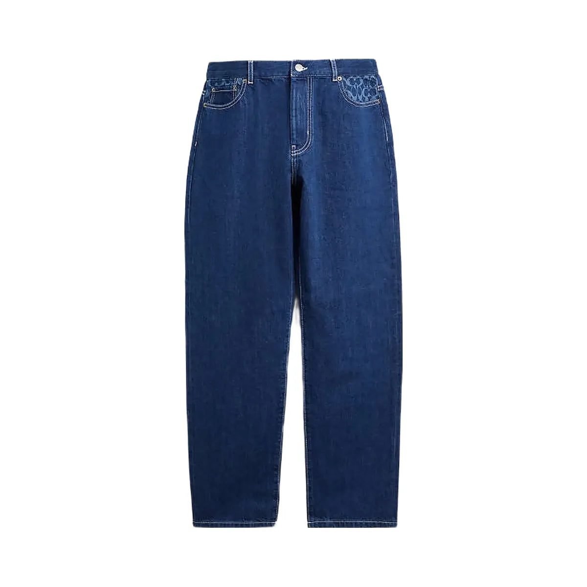 Coach Coach Straight Fit Denim Jeans Dark Wash