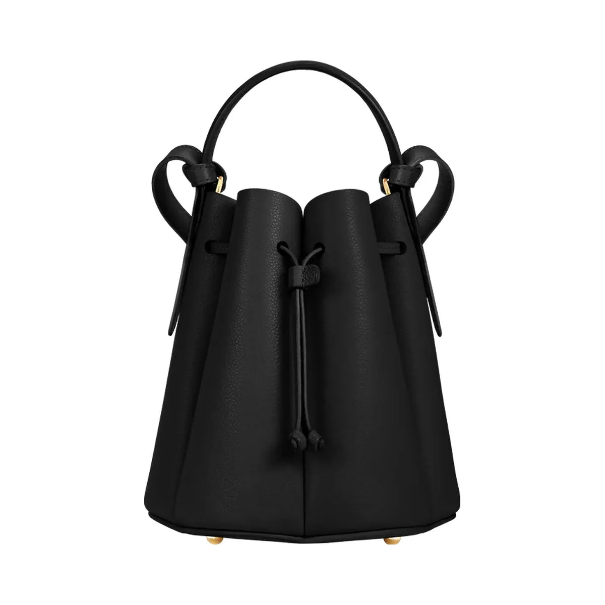Polene Numero Huit Mini Textured Black