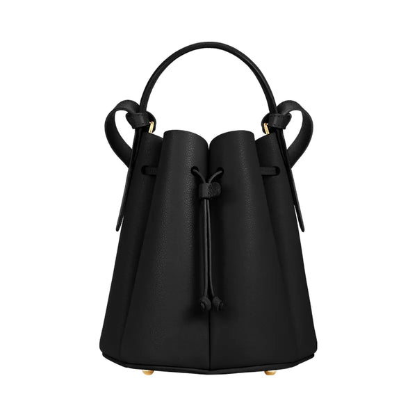 Polene Numero Huit Mini Textured Black