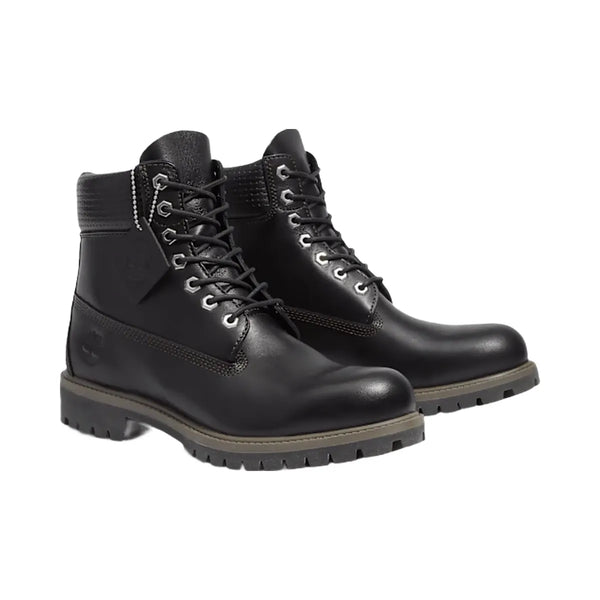 Timberland Premium 6-Inch Waterproof Boot Black Full-Grain/Dark Brown Men'S