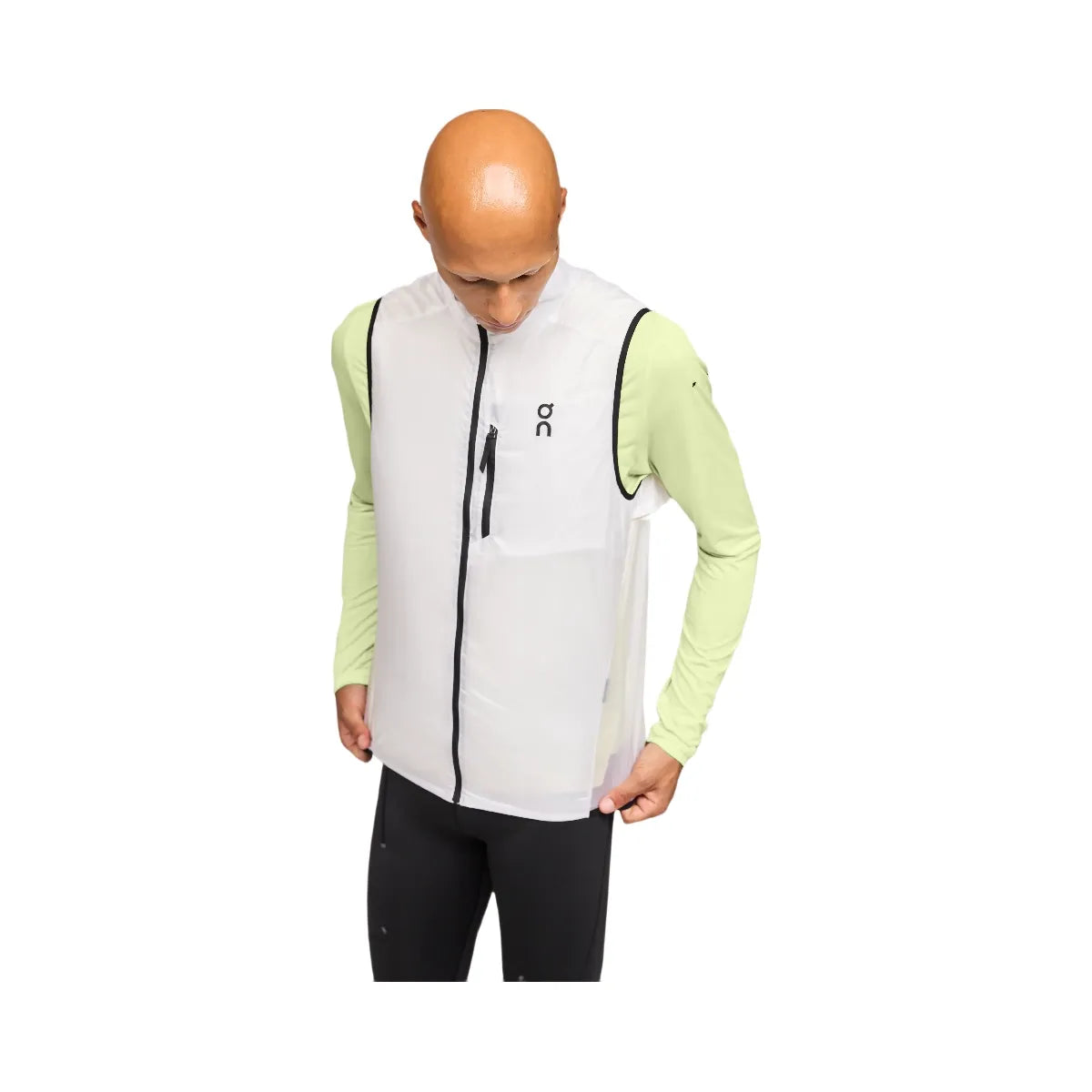 On On Weather Vest White Black