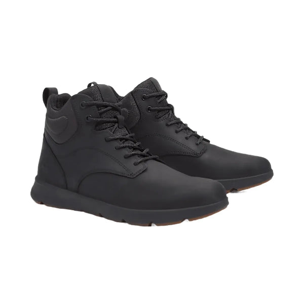 Timberland Men's Parker Street High-Top Sneaker Black Full-Grain