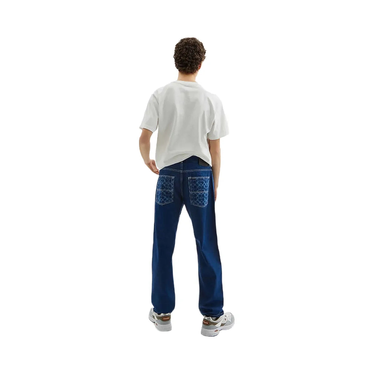 Coach Coach Straight Fit Denim Jeans Dark Wash