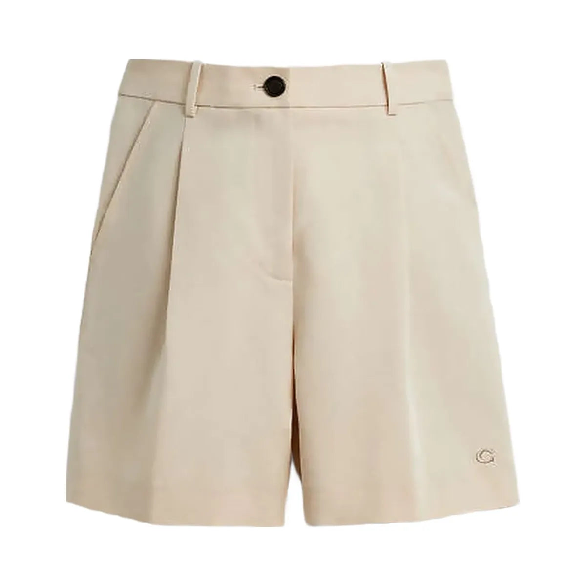 Coach Coach Tailored Shorts In Recycled Polyester Sand
