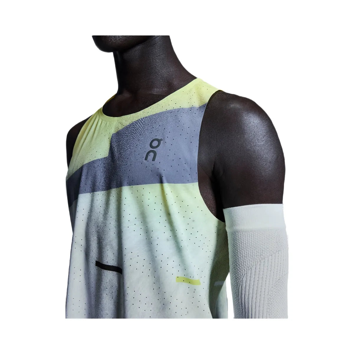On Race Singlet Limelight | Glacier
