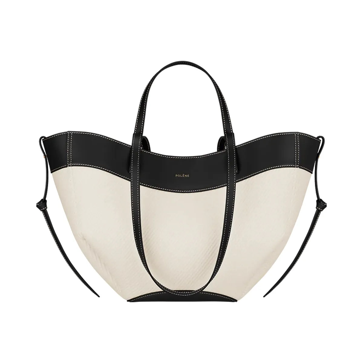 Polene Cyme Mini Black Canvas