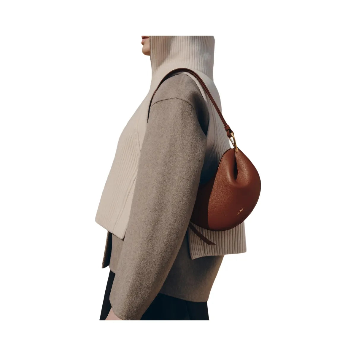 Polene Tonca Textured Cognac