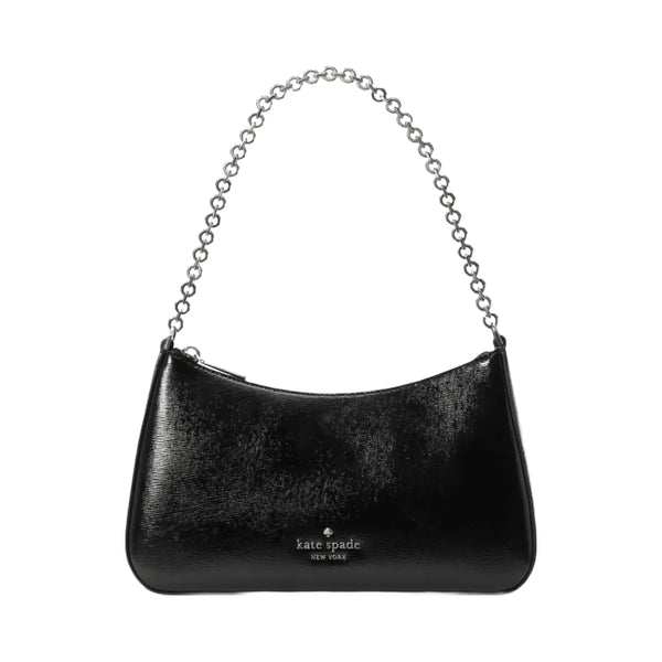 Kate Spade Margot Textured Patent Leather Convertible Crossbody Black