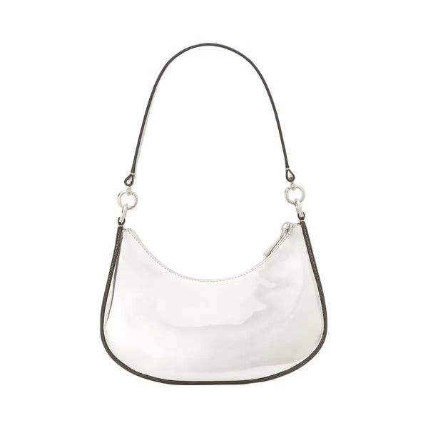 Kate Spade Sam Icon Metallic Small Convertible Crossbody Silver