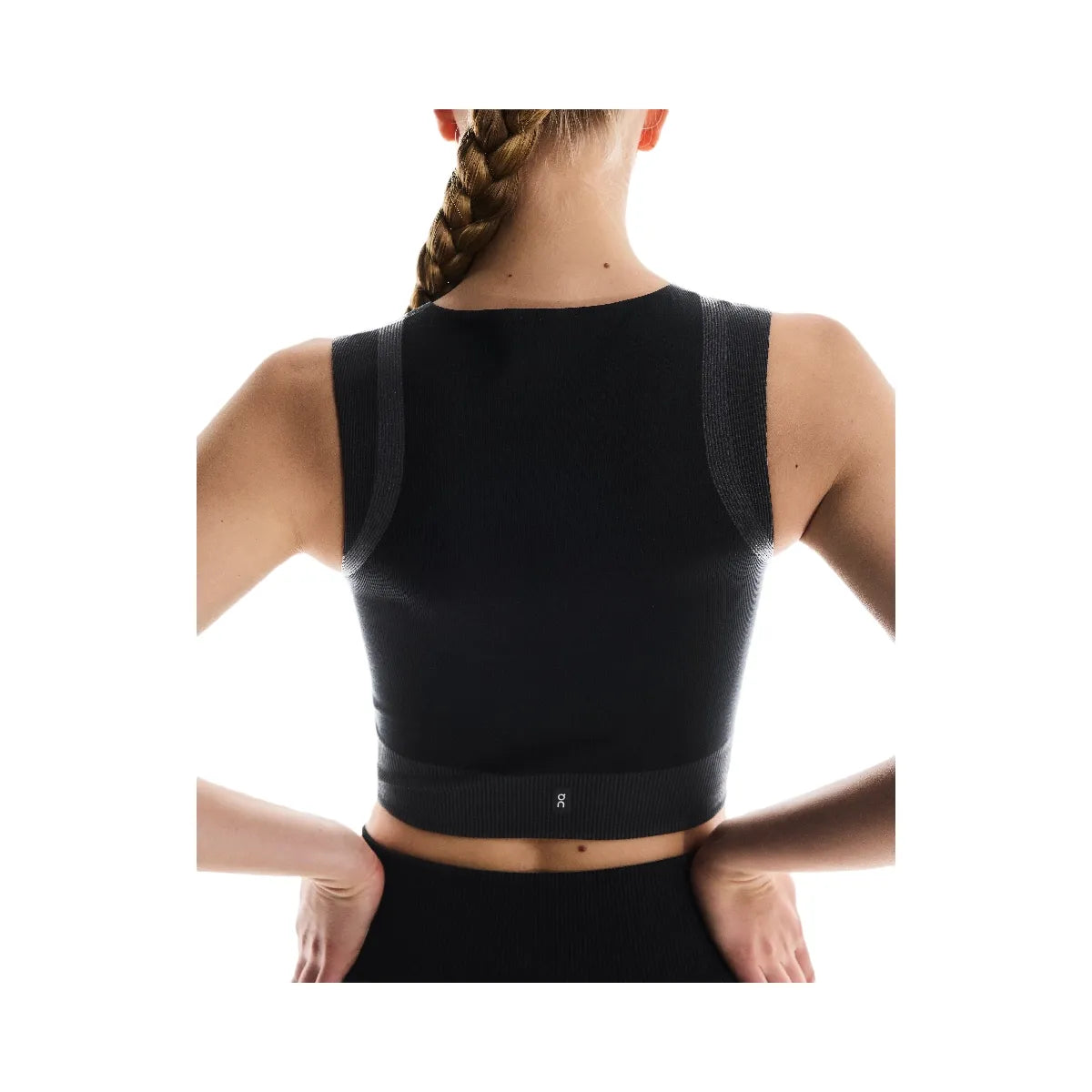 On Studio Knit Crop Black | Eclipse