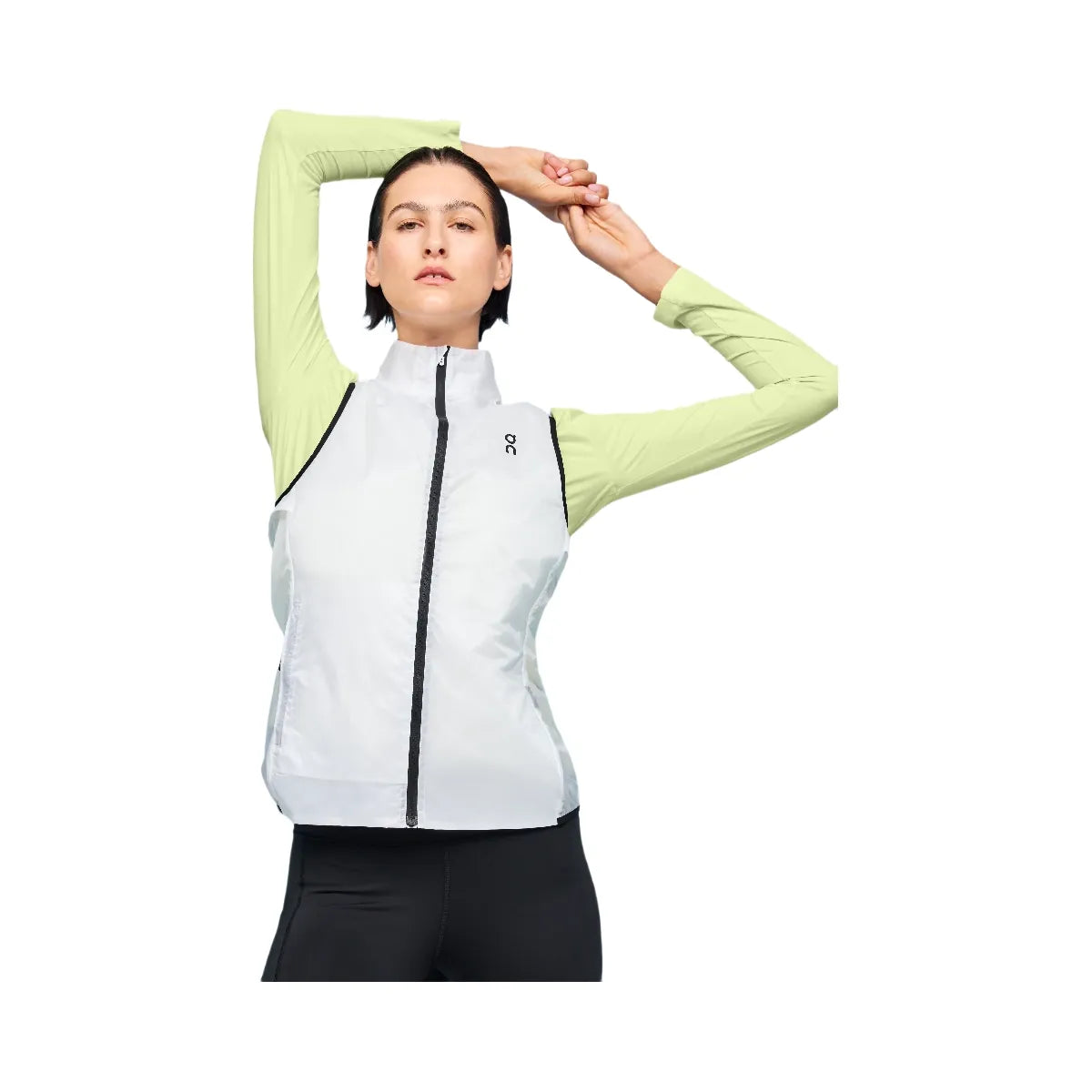 On On Weather Vest White Black