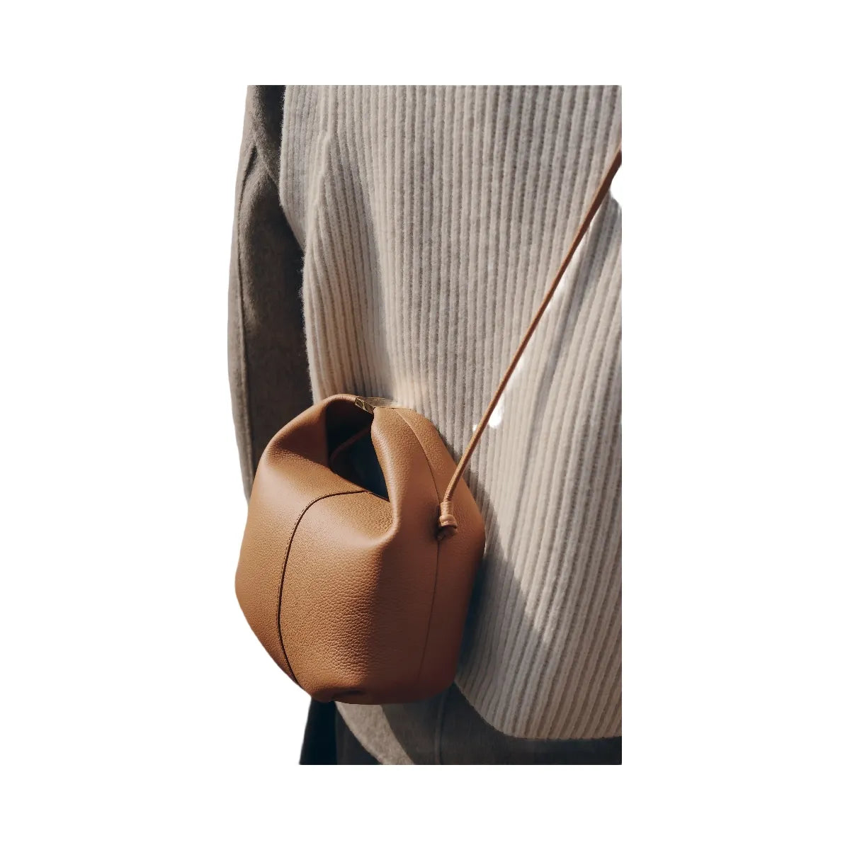 Polene Beri Textured Camel