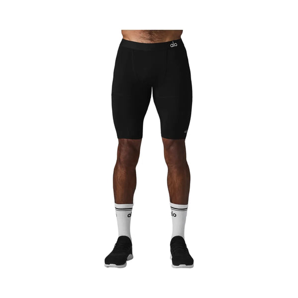 Alo Men's 9" Flight Compression Short - Black