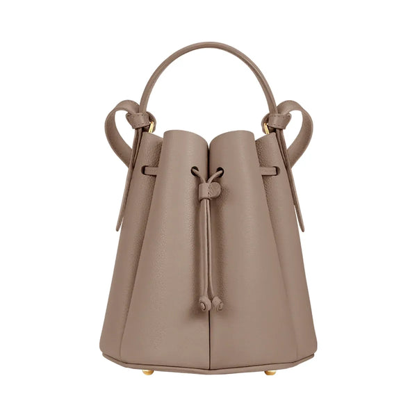 Polene Numero Huit Mini Textured Taupe