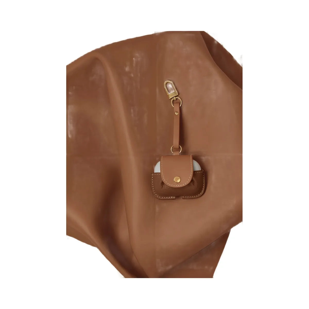 Polene Airpods case Duo Camel