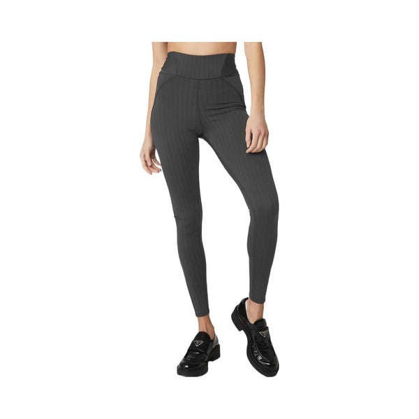 Alo Women's Pinstripe Jacquard Extreme High-Waist Legging - Anthracite/Black