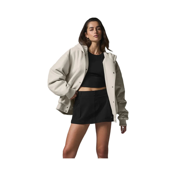 Alo Women's Select Hooded Bomber Jacket - Bone