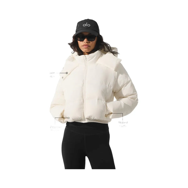 Alo Women's Foxy Puffer Jacket - Ivory