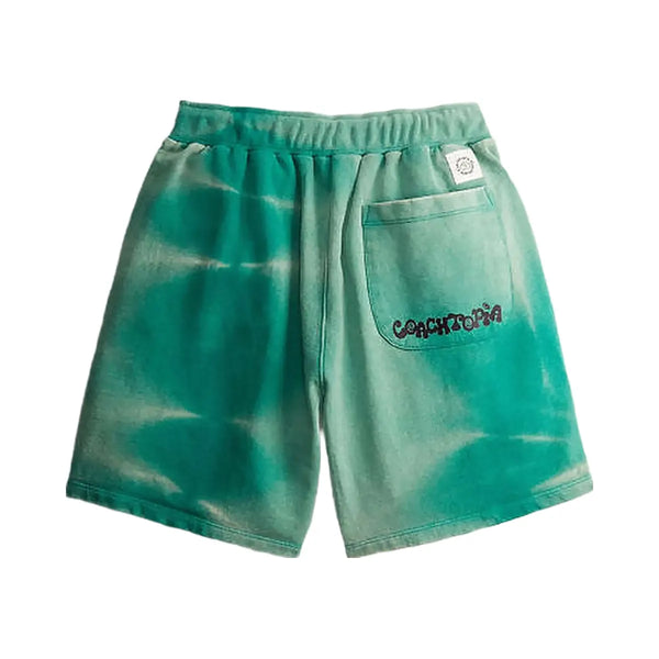 Coach Coach Sweat Shorts With Floating Butterfly Print Green-Light Pink Multi