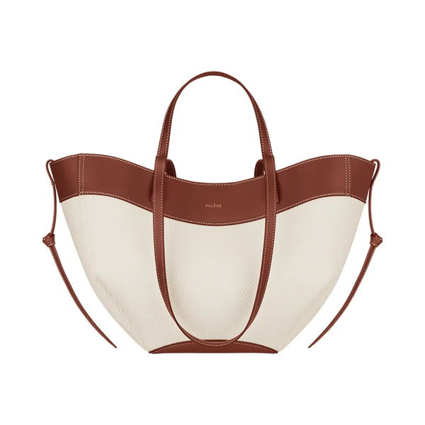 Polene Cyme Mini Cognac Canvas