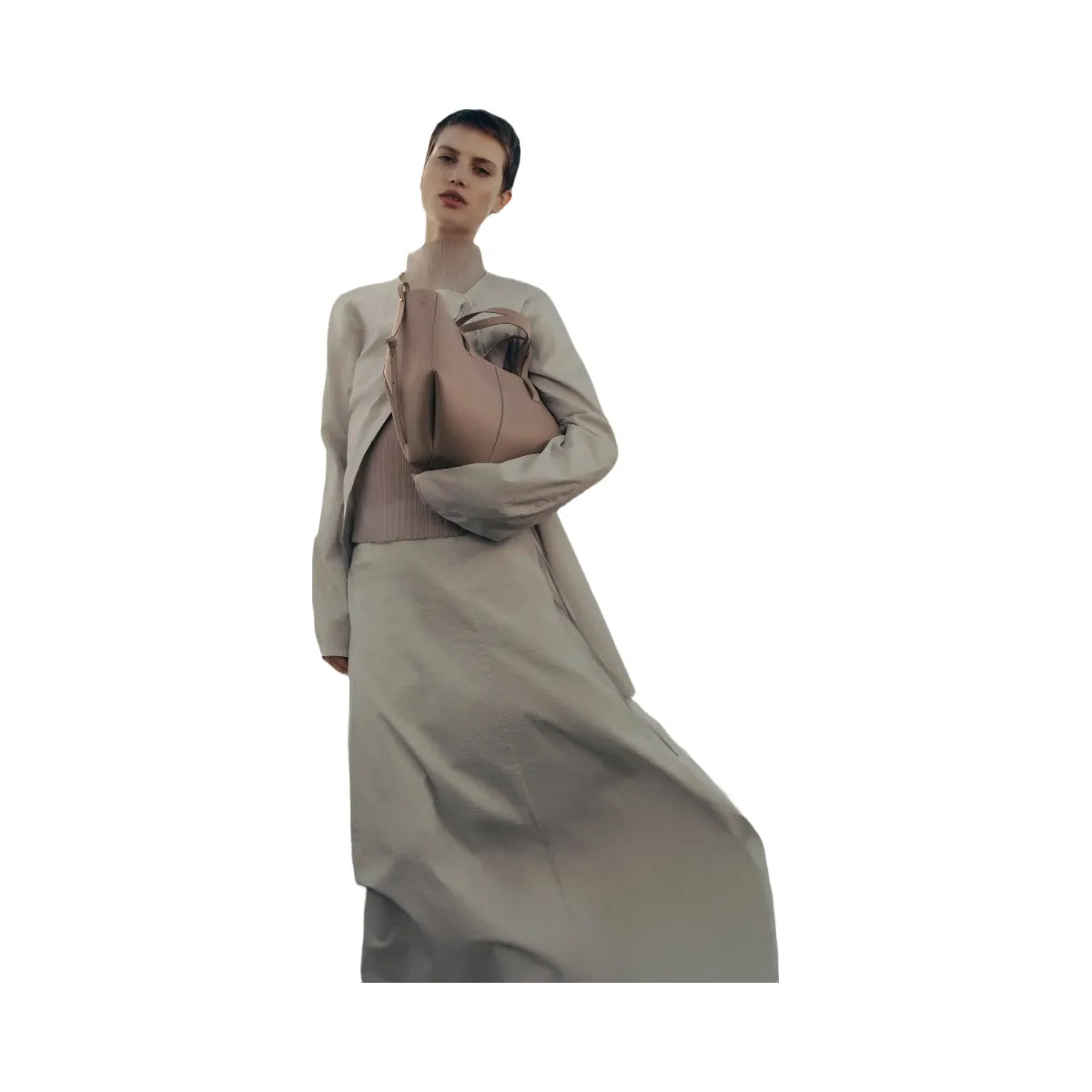 Polene Cyme Mini Textured Taupe